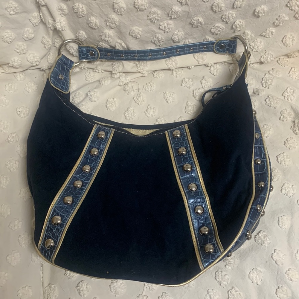 Jenna De Rossi Blue Bling Handbag